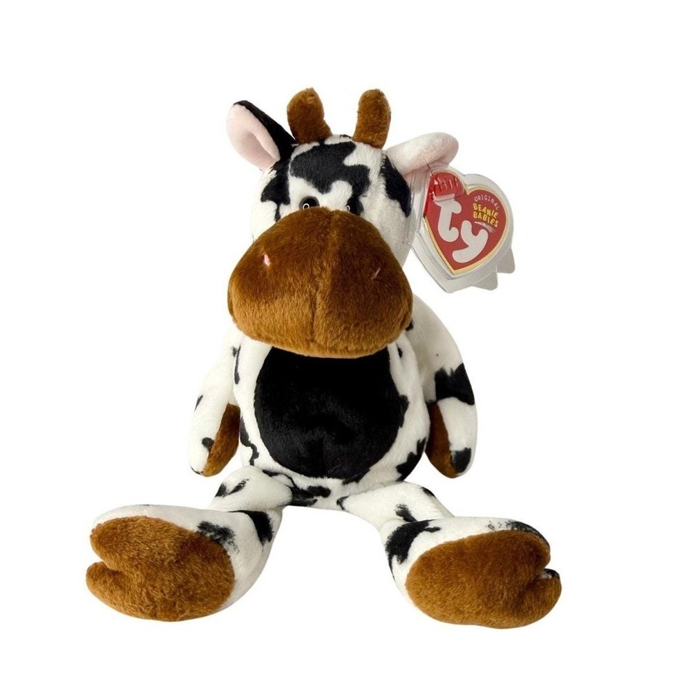 Tipsy the Cow | Farmyard Sweetheart | Mint Heart Tag TY Beanie Baby